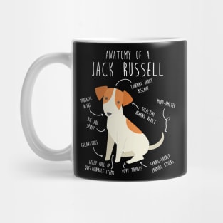 Jack Russell Terrier Dog Anatomy Mug